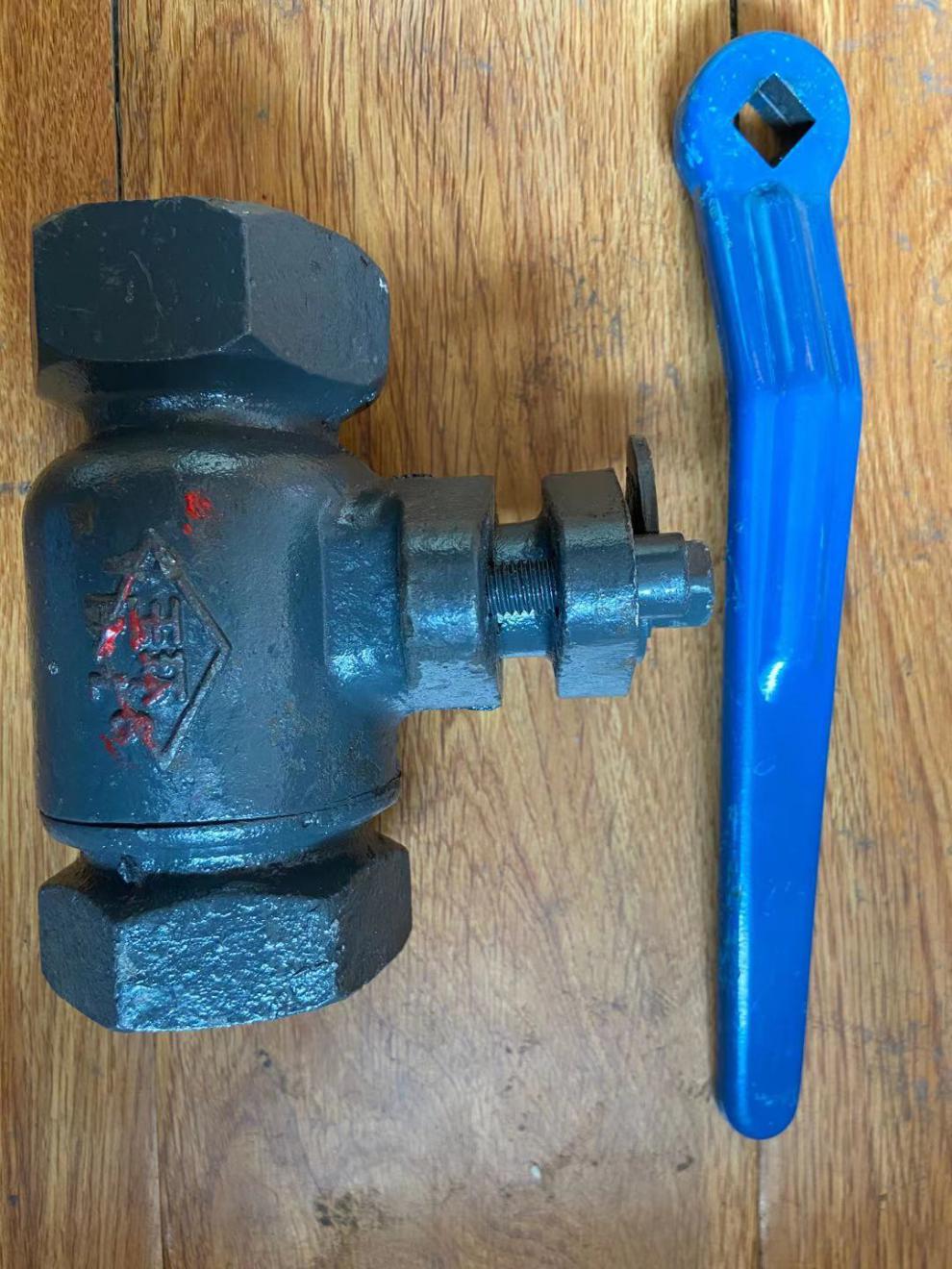 一体式内螺纹丝扣高温球阀直通式铸铁蒸汽阀锅炉导热油用dn154分g12