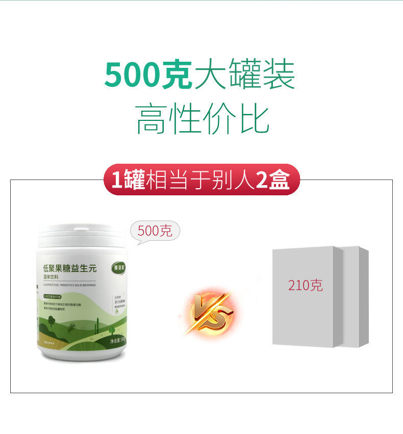 进口低聚果糖菊粉 益生元菌 水溶性 膳食纤维 肠胃 成人儿童孕妇 菊粉