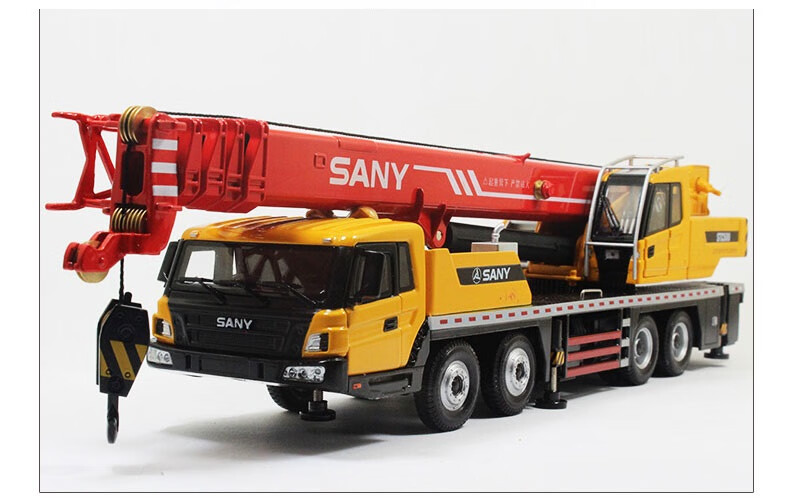 吊车起重机大型sany三一1:43 stc500轮胎式50吨级汽车工程车模型