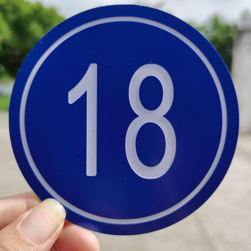 欧客欣 号码牌 比赛号码牌带别针 编号牌塑料数字牌模特胸腰牌 多尺寸