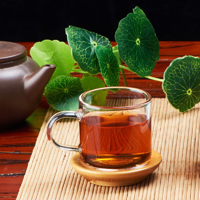 高硼硅玻璃小茶杯 耐热小品茗杯 带把透明加厚 功夫花茶杯套装 家居办公水杯 2只装{120ml}
