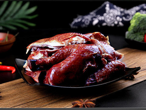 熏鸡烤鸡肉类熟食烤肉美食小吃特产正宗特色东北老式烧鸡整只 1只熏鸡