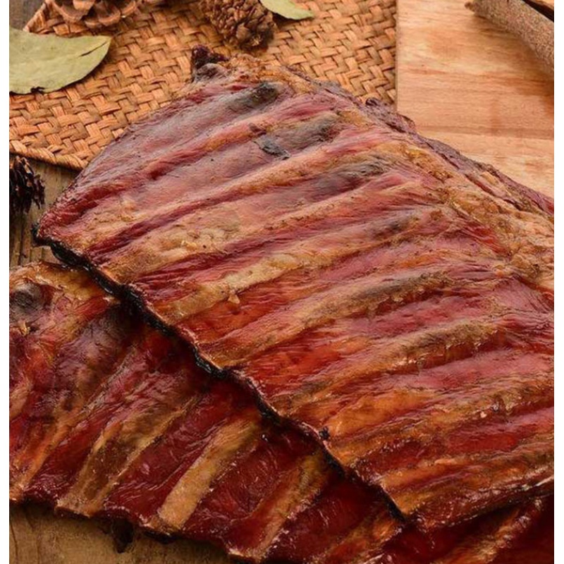 腊排骨正宗农家自制烟熏土猪咸排骨湖南特产非四川云南丽江腊肉味 腊