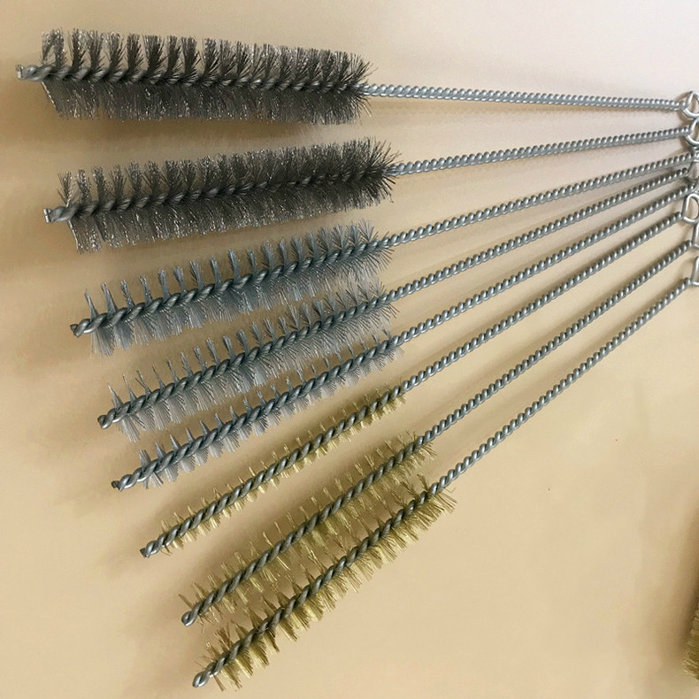 坂尚钢丝管道刷 铜丝管子刷 钢管除锈清理刷 内孔清洗刷 铁刷子 钢丝