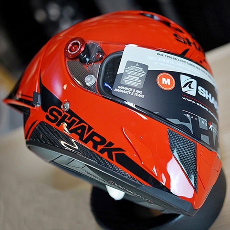 定制好物shark头盔鲨鱼洛伦佐雷丁碳纤维racerprogp大尾翼摩托机车