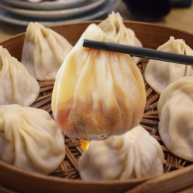 8斤冷冻鲜肉灌汤包皮薄馅营养早餐 无锡小笼包(经典口味)【图片 价格