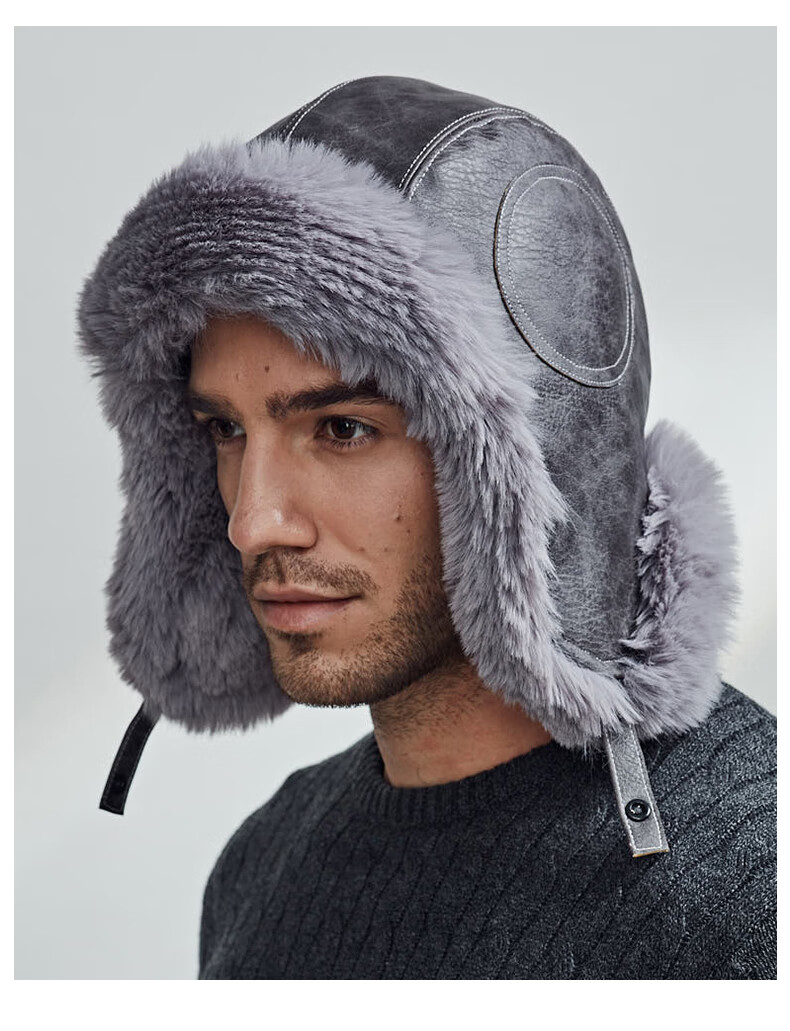 peavey棒球帽男东北秋冬天飞行帽子女士加厚保暖加绒防风百搭滑雪护耳