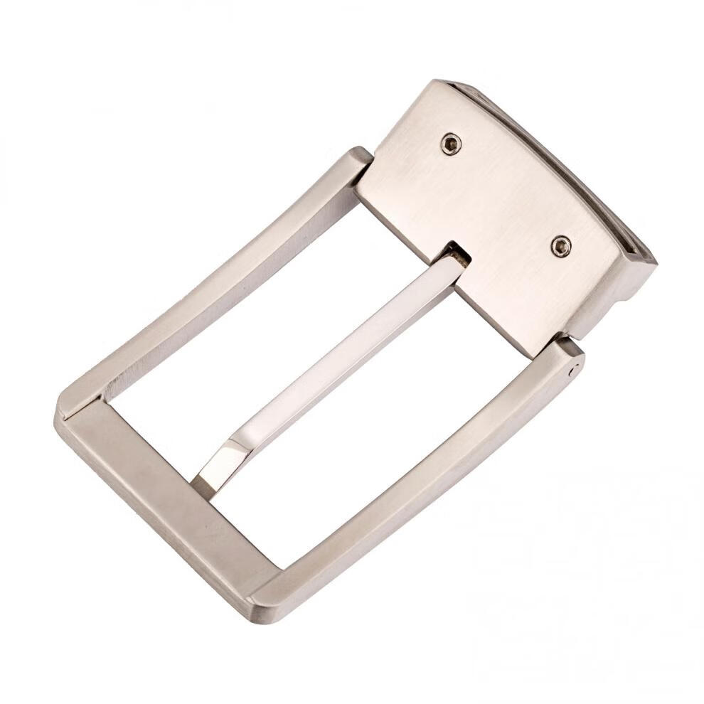 高品质304不锈钢亮面针扣男士皮带扣耐磨防过敏钢扣腰带头3.5cm/3.