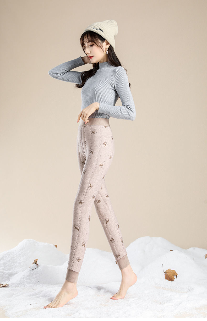 裤内穿冬季修身显瘦加绒打底裤子加厚保暖秋裤大码高腰棉裤女蜜蜂升级