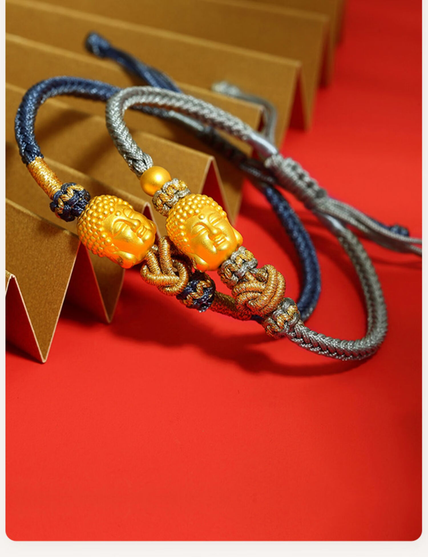 佛转运珠手链女双面佛3d硬金佛头手绳男如来佛生日礼物父亲节送男友