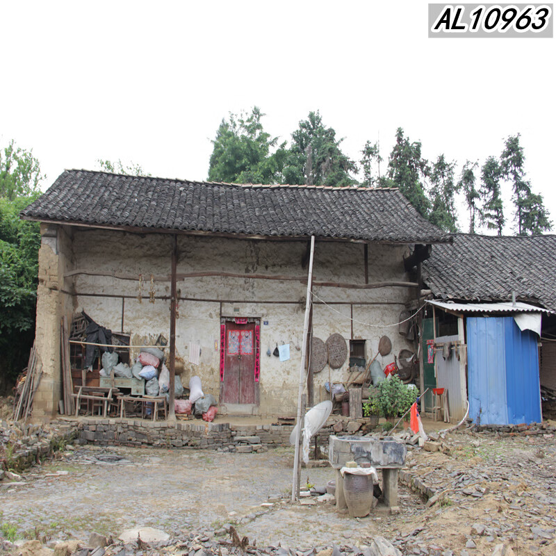 农村老房子背景布外景主播背景布农村老砖房子窑洞抖音快手网红直播间