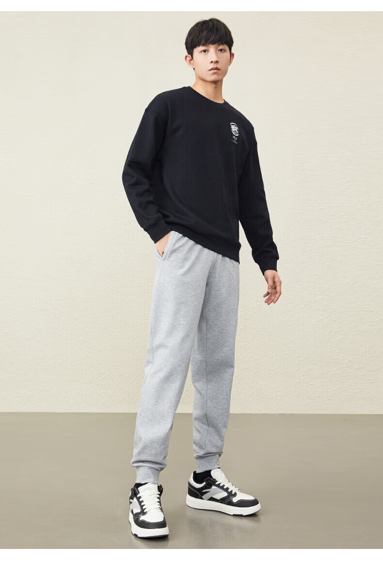 安踏(anta) 安踏kt裤丨运动长裤男秋冬季灰色卫裤运动裤秋收口束脚裤