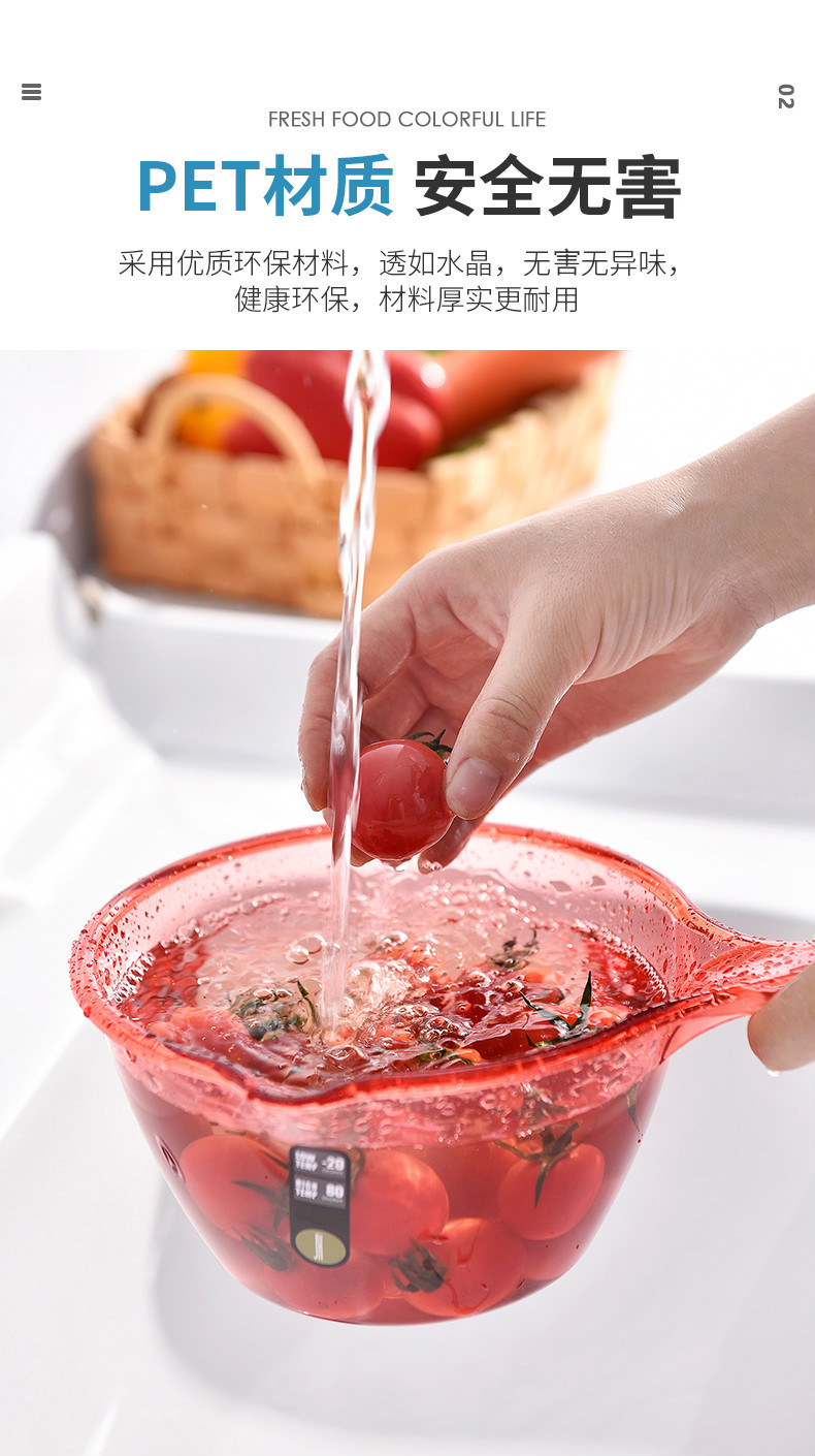 透明带刻度水瓢塑料加厚厨房用品家用舀水勺食用级舀水瓢大号灰色1000