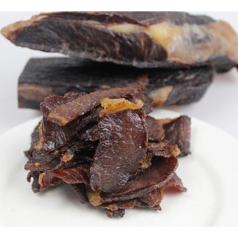 云南特产食品腌制黄牛肉整块风干腊牛肉500g 【七成干】原味偏廋