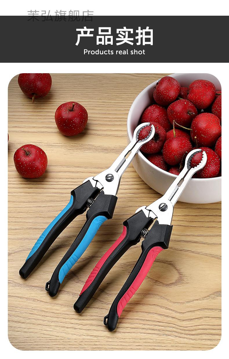 山楂去核切片神器山楂去核神器不锈钢家用钳子去籽迷你自制冰糖葫芦