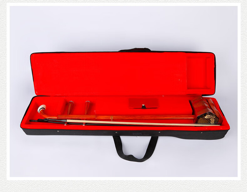 哈曼顿 hamdun 精品缅甸红木二胡 初学者成人儿童演奏红花梨木蟒皮