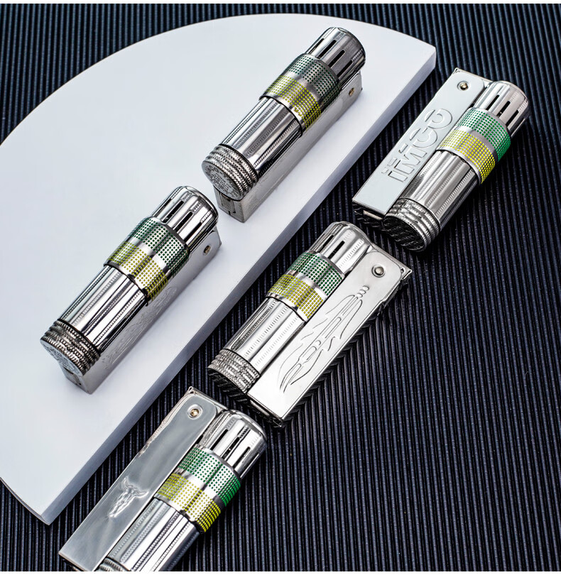 奥地利imco爱酷煤油打火机防风老式砂轮创意个潮定制送男朋友 牛头