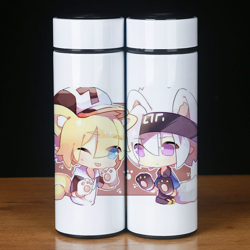 凹凸世界保温杯 动漫周边 安迷修金格瑞雷狮 304内胆不锈钢水杯子 来图定制 500ml(普通款)