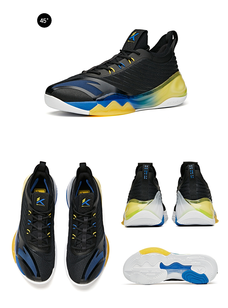 安踏汤普森kt6low泼墨男子篮球鞋2021秋季新款室内外场