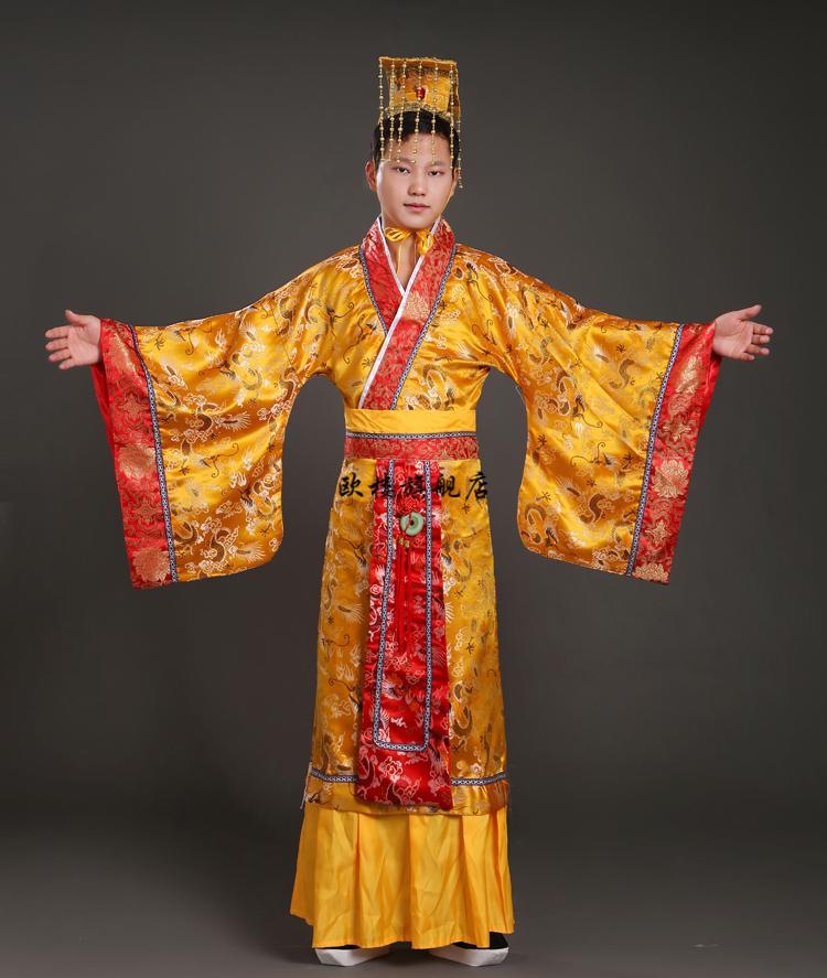 古代皇帝儿童古装男龙袍汉服服装演出服童唐朝天子太子小皇上影楼