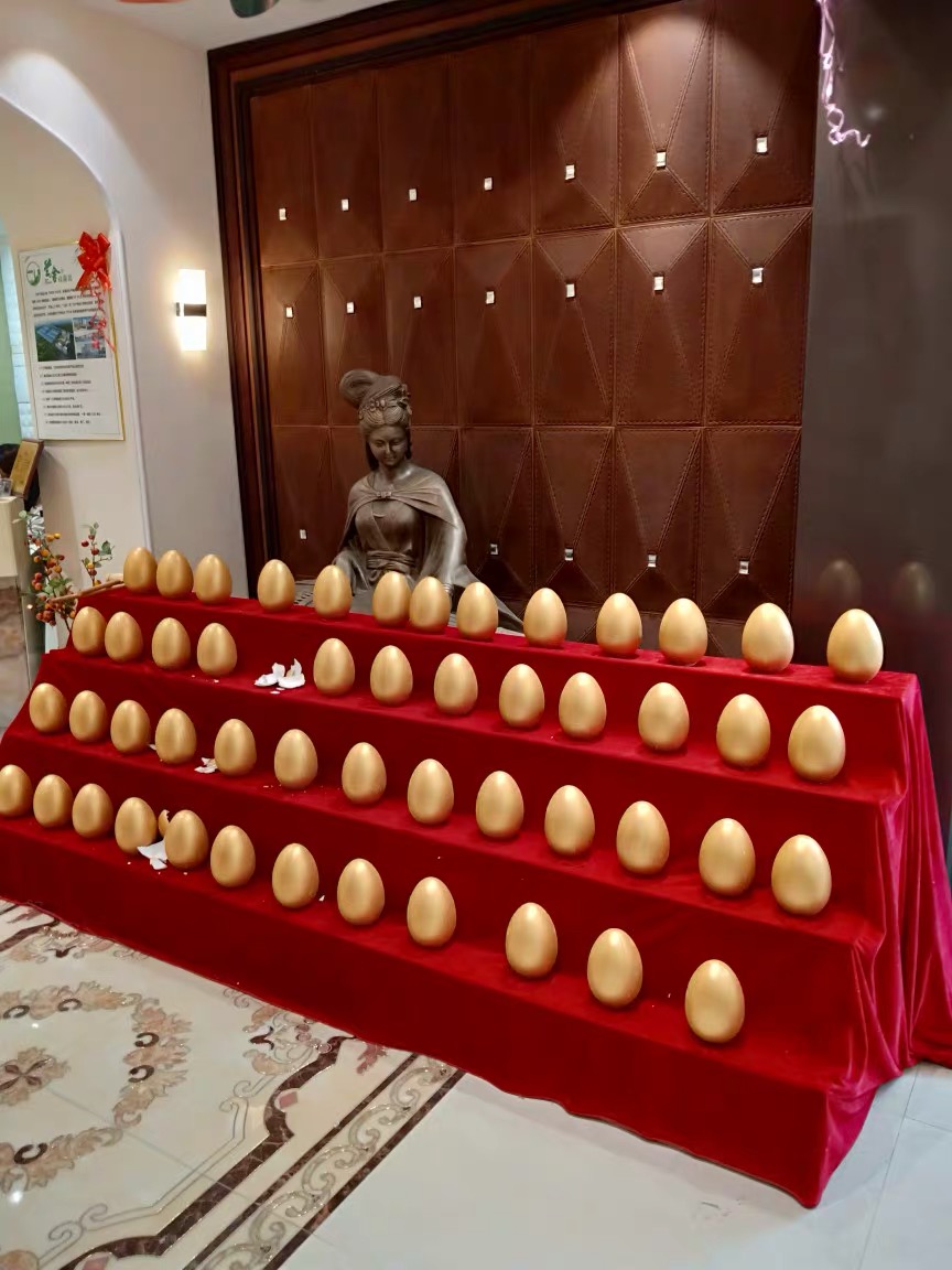 金蛋砸奖蛋陈列摆放抽奖道具展示架砸金蛋架子金蛋阶梯架金蛋架 三层