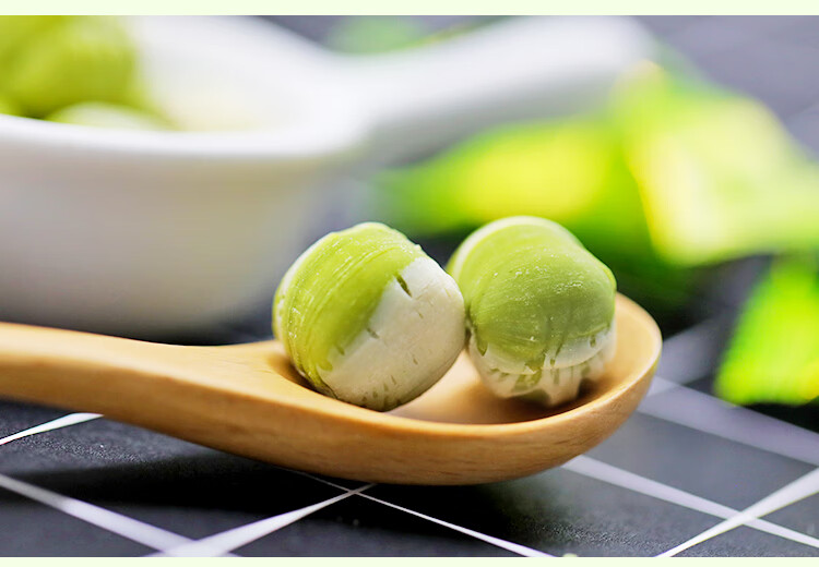零食甘露抹茶北海道牛奶糖果高颜值网红喜糖抹茶硬糖 甘露抹茶糖5包