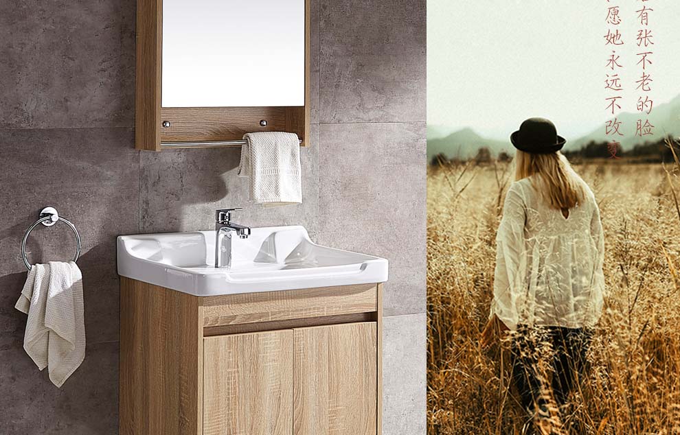 尊龙卫浴mg3178a浴室卫生间实木浴室柜zunlong