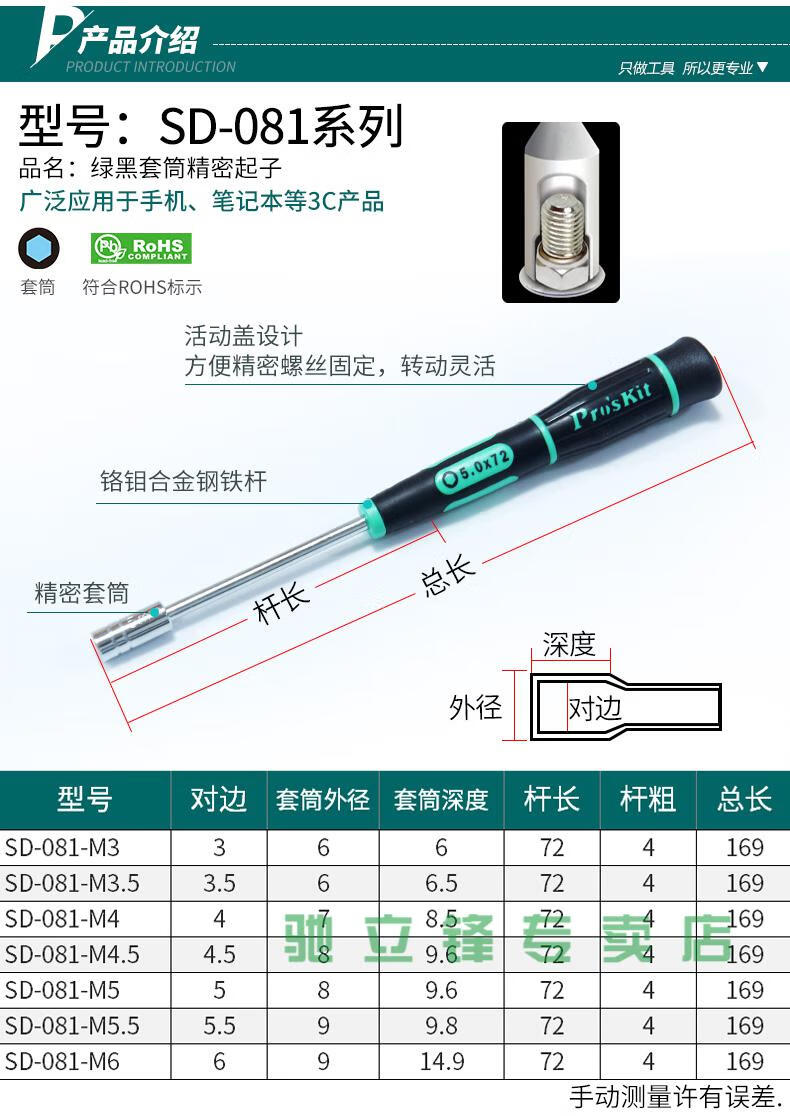 5 6 7 8 10 5mm電腦機箱主板銅柱濾芯改錐扳手 適用12mm螺母m7.