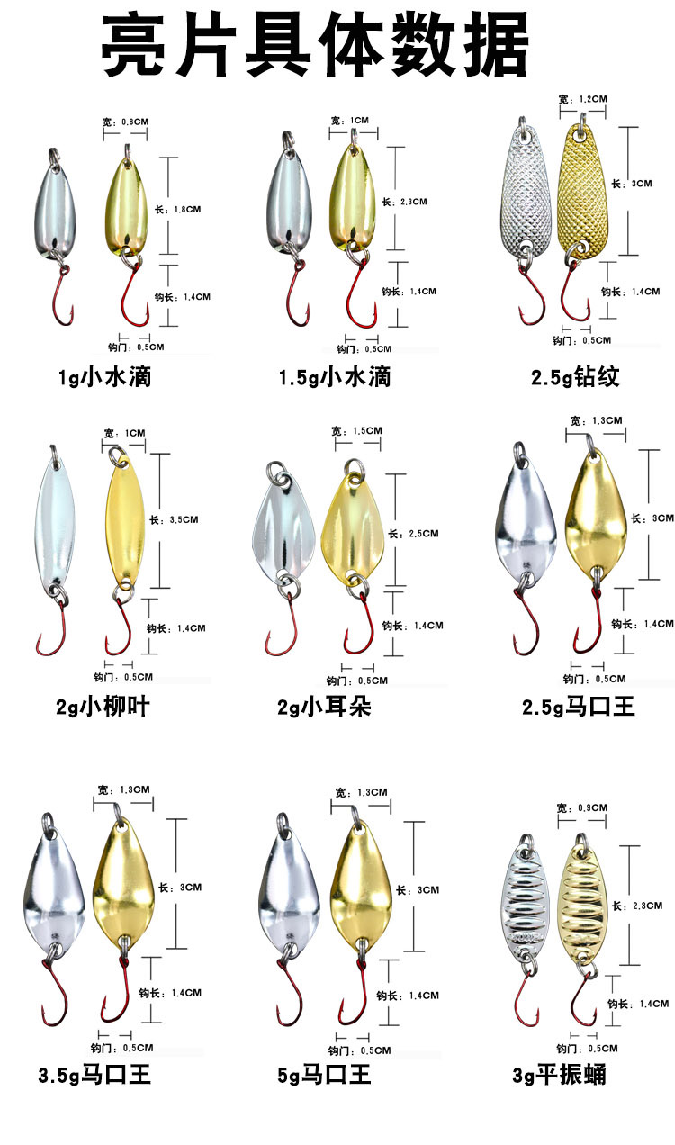 马口亮片的钓组图解图片