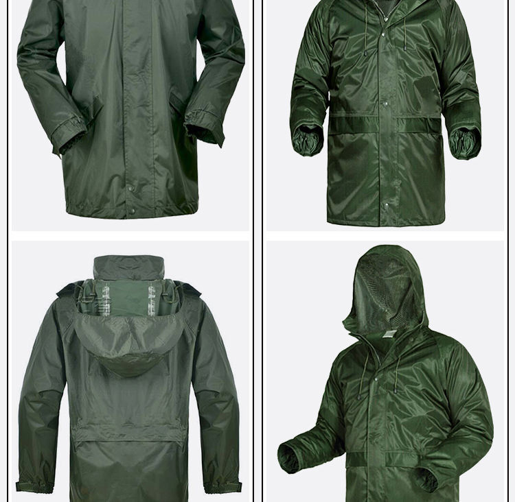 警式防雨服配发01wj式分体雨衣军迷户外雨衣电动车军绿色雨衣雨裤套装