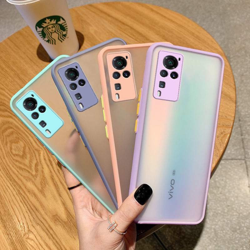 亿魅vivox60手机壳镜头全包x60pro男女防摔磨砂透明硅胶硬壳可爱网红