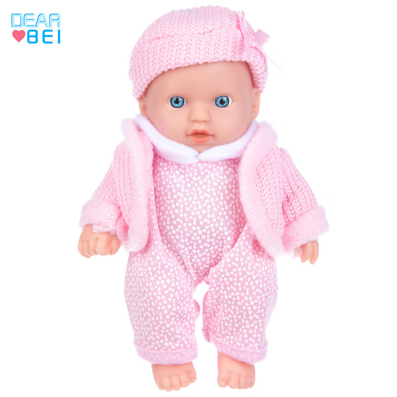 光头重生娃娃8寸白娃20cm仿真洋娃娃 儿童时尚换装娃娃过家家玩具 q8g