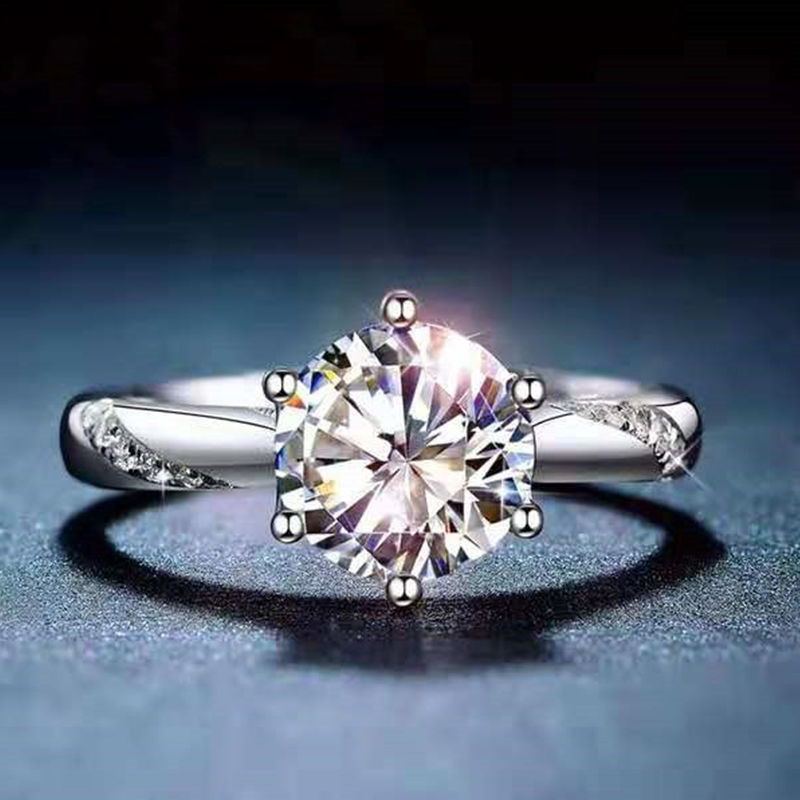 仿真钻石戒指女方型图片