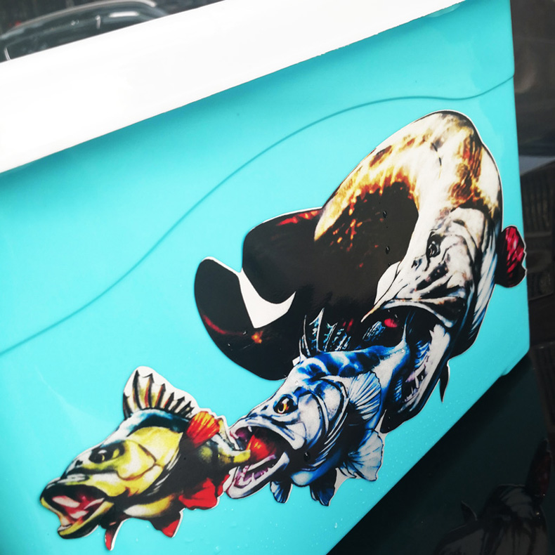 车贴钓道黑坑江湖爆护钓游中国钓友俱乐部钓箱防水户外贴纸钓鱼红鱼