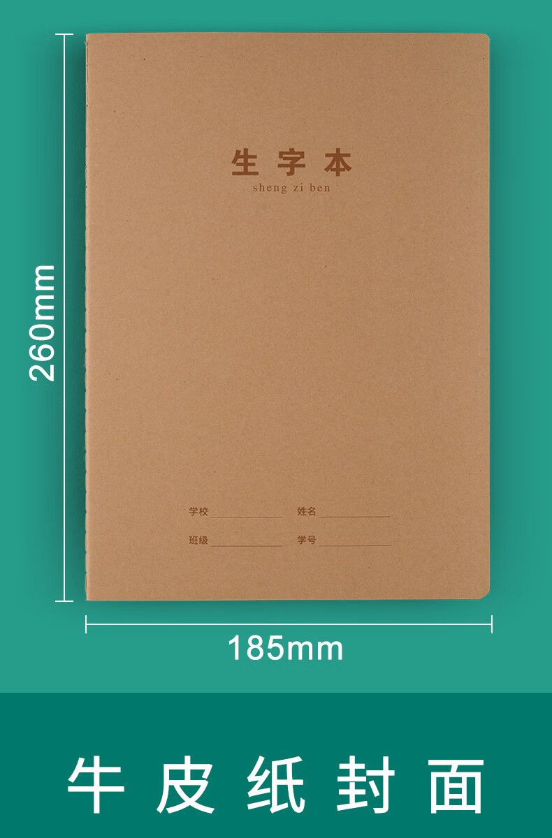 生字本大本16开小学生汉语拼音本初中生加厚大号b5语文数学练习本作业