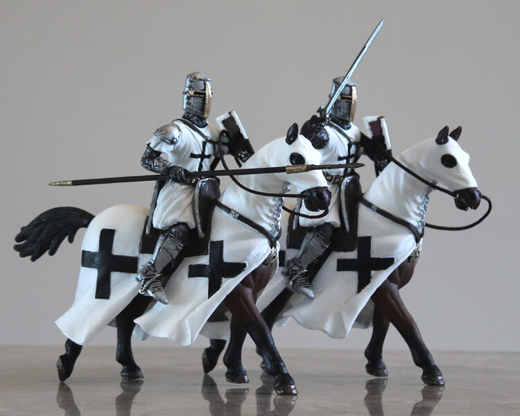 75寸 十字军骑士团之条顿骑士团人马套装 条顿罩袍枪骑【图片 价格