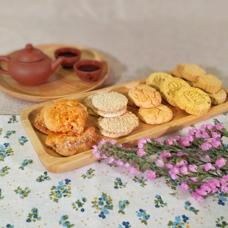 5折 广东佛山特产盲公饼杏仁饼合桃酥鸡仔饼干糕点心送礼盒礼包零食品