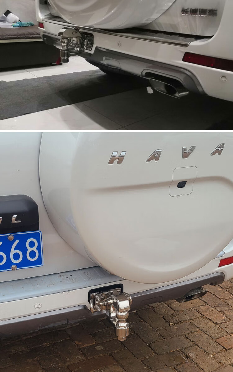 适用于20哈弗h9专用拖车钩哈佛不锈钢拖勾牵引钩魏派坦克300流氓钩