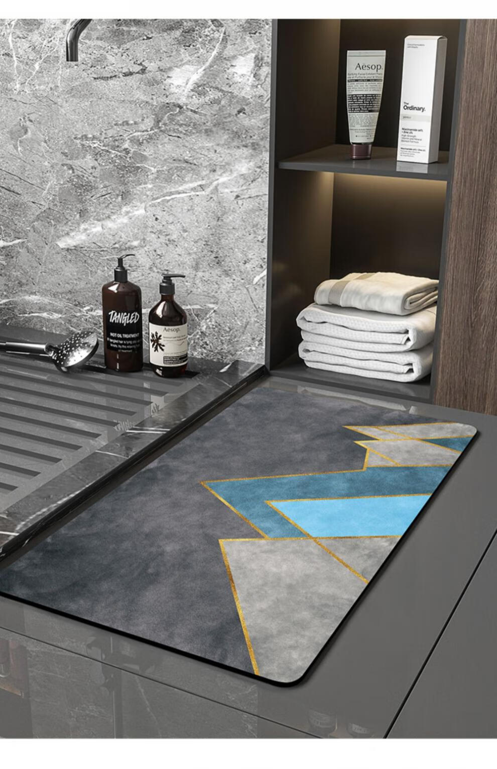 水晶绒防滑吸水地垫水晶绒吸水防滑地垫毯卫浴吸水耐脏小尺寸加厚特