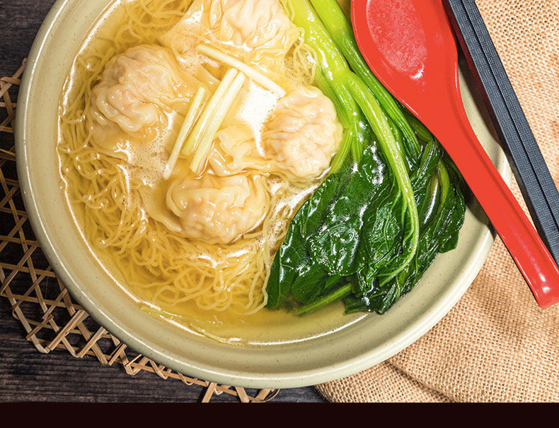 广东江门财记外海面4斤罗锦记竹升面云吞面细鸡蛋面非油炸细面条800g