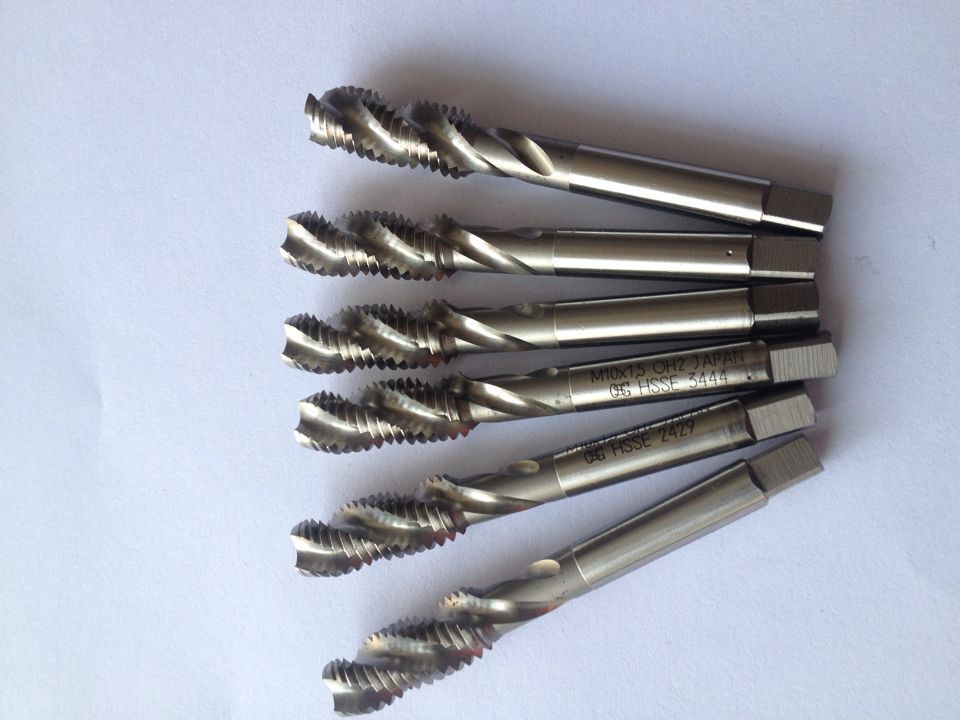 日本进口osg螺旋丝攻铝专用螺旋丝锥m2345681012铝锌专用螺旋tosg
