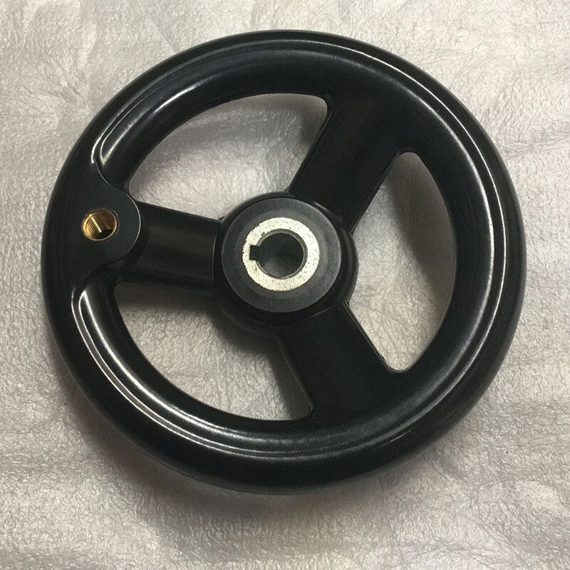 直销机床机配件胶木手轮手柄 三幅手轮100 125 160 200 250 配16*160