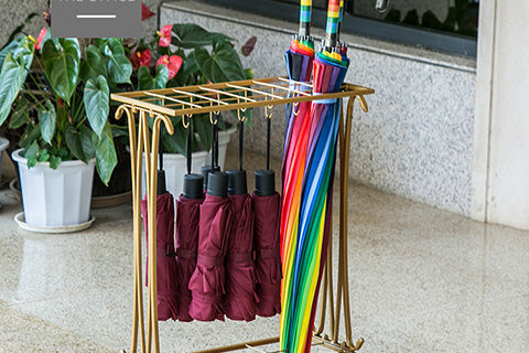 京茂学校进门口雨伞收纳桶多功能商用酒店大堂雨伞放置小号黑色10孔8