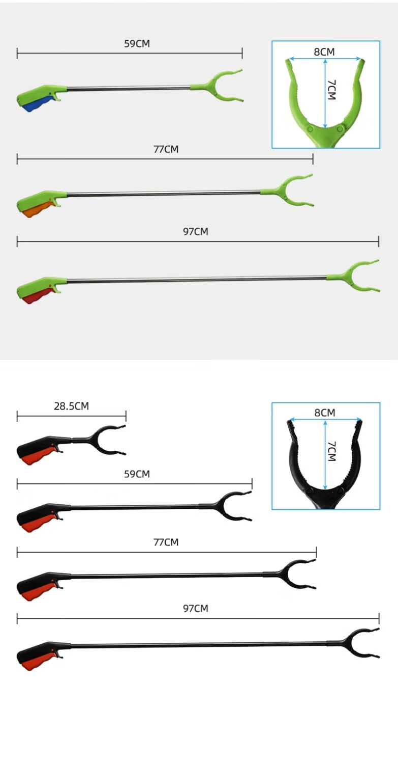 捡垃圾的夹子拾物夹垃圾夹子拾物器长夹子环卫夹子夹清洁垃圾的夹子轻