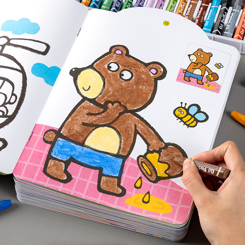 儿童入门画画本0123岁4宝宝幼儿涂色书绘画填色绘本图画册玩具03岁玩