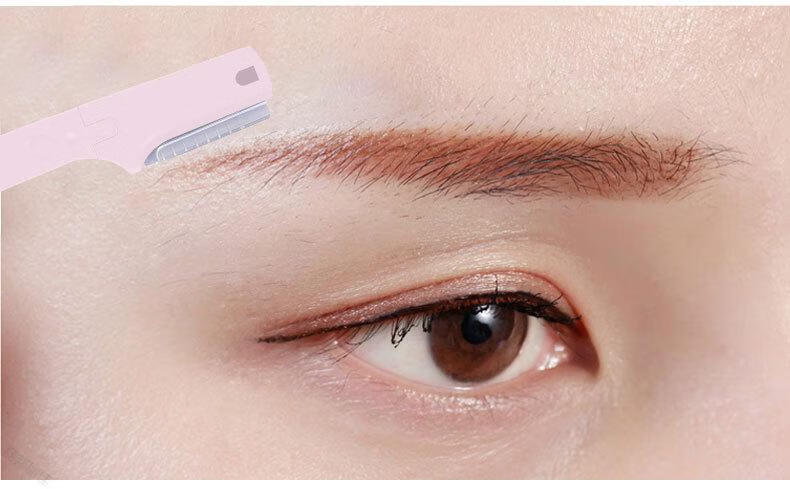 麦欧丽迷你修眉刀初学者刮眉刀型画眉套装便携带 经典黑白