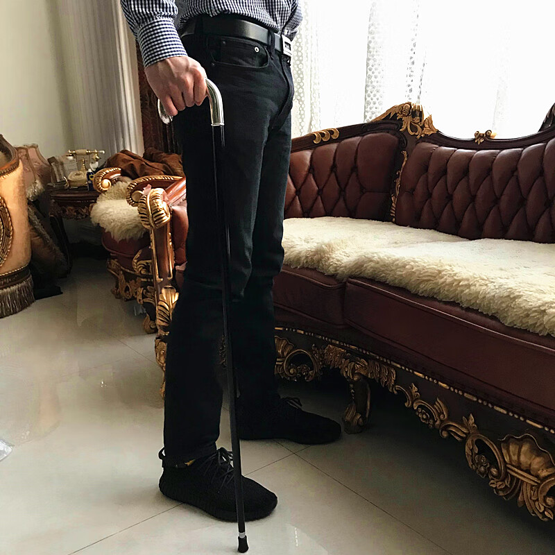 【京享好物】城市手杖 绅士手杖金色爆口蛇头权杖拐杖拐扙拐棍防滑