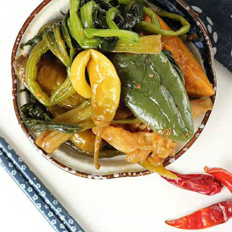 东北酱缸咸菜手工腌制酱咸菜80后下饭菜八宝菜小时候的家乡味三斤东北