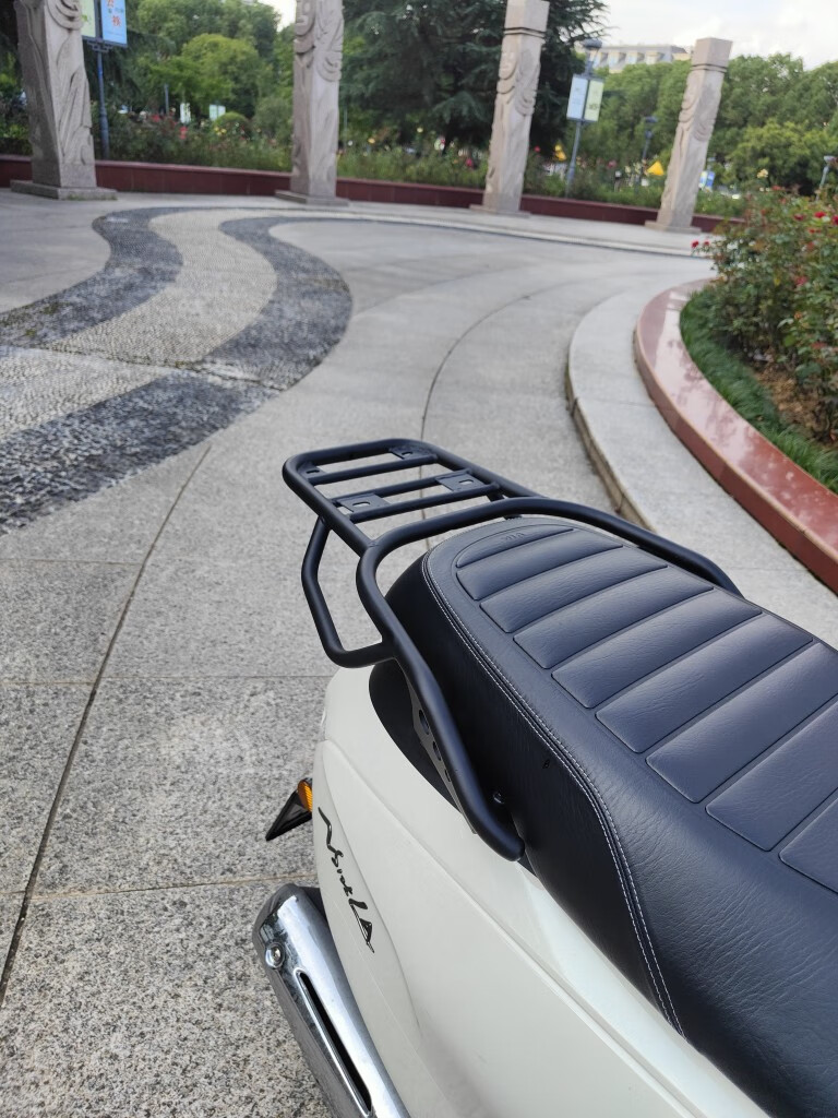 适用于新大洲本田ns125la摩托车尾架后货架载物架铁尾箱架后架子 银色