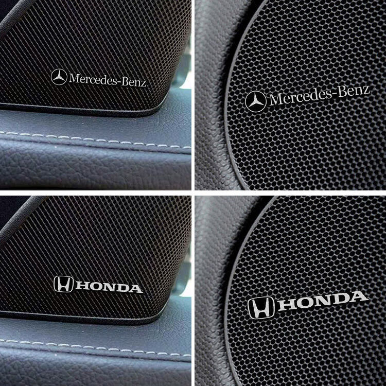 汽车音响贴车标装饰贴喇叭音箱中控台贴片汽车内饰个性改装饰品贴本田